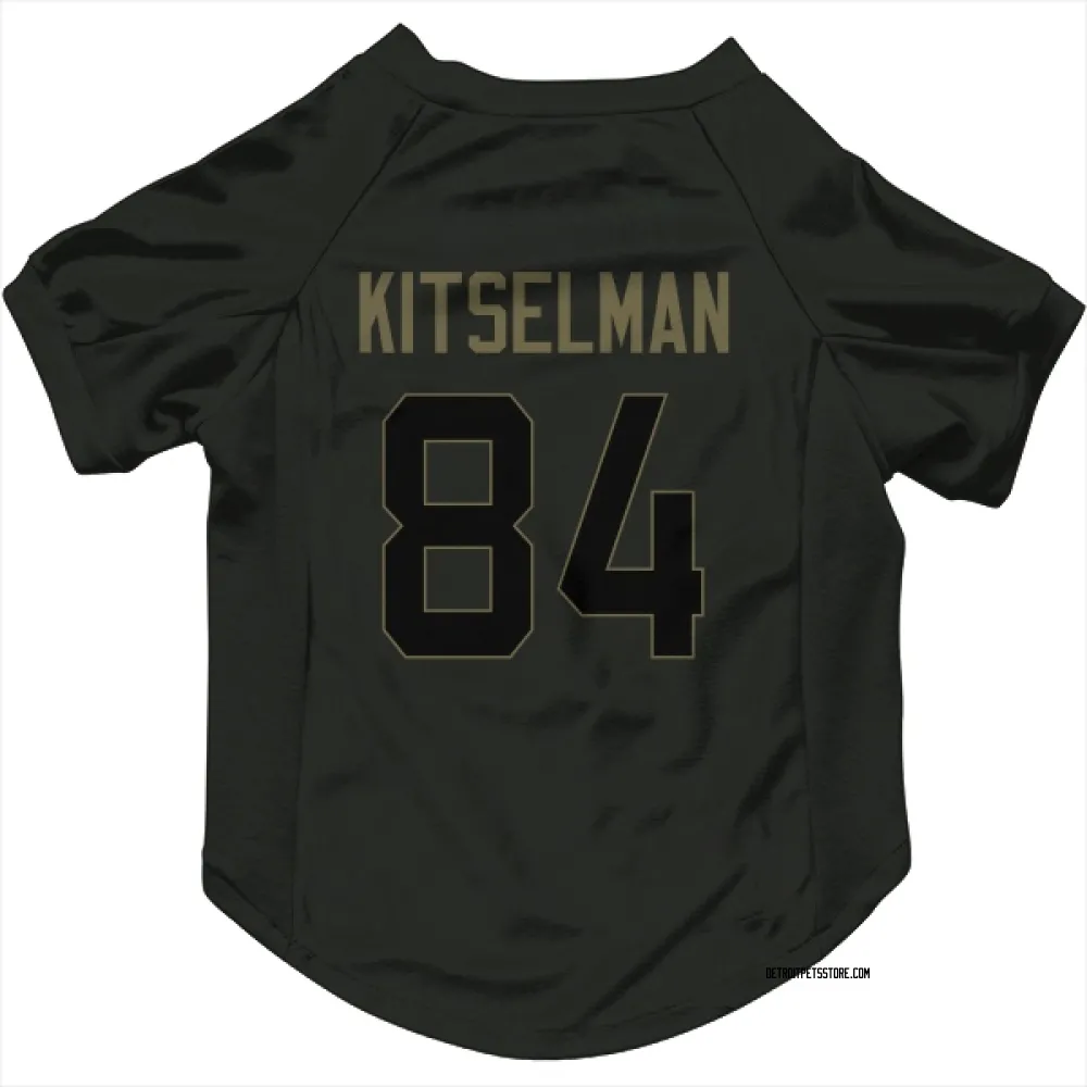 Detroit Lions Miles Kitselman Black Service Pet Jersey for Dog & Cat