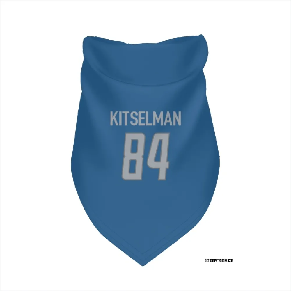 Detroit Lions Miles Kitselman Blue Pet Bandana for Dog & Cat