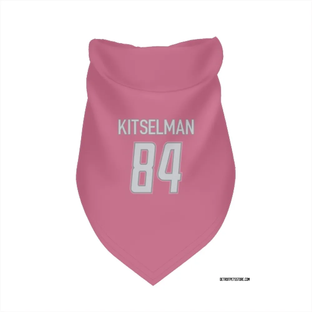Detroit Lions Miles Kitselman Pink Pet Bandana for Dog & Cat