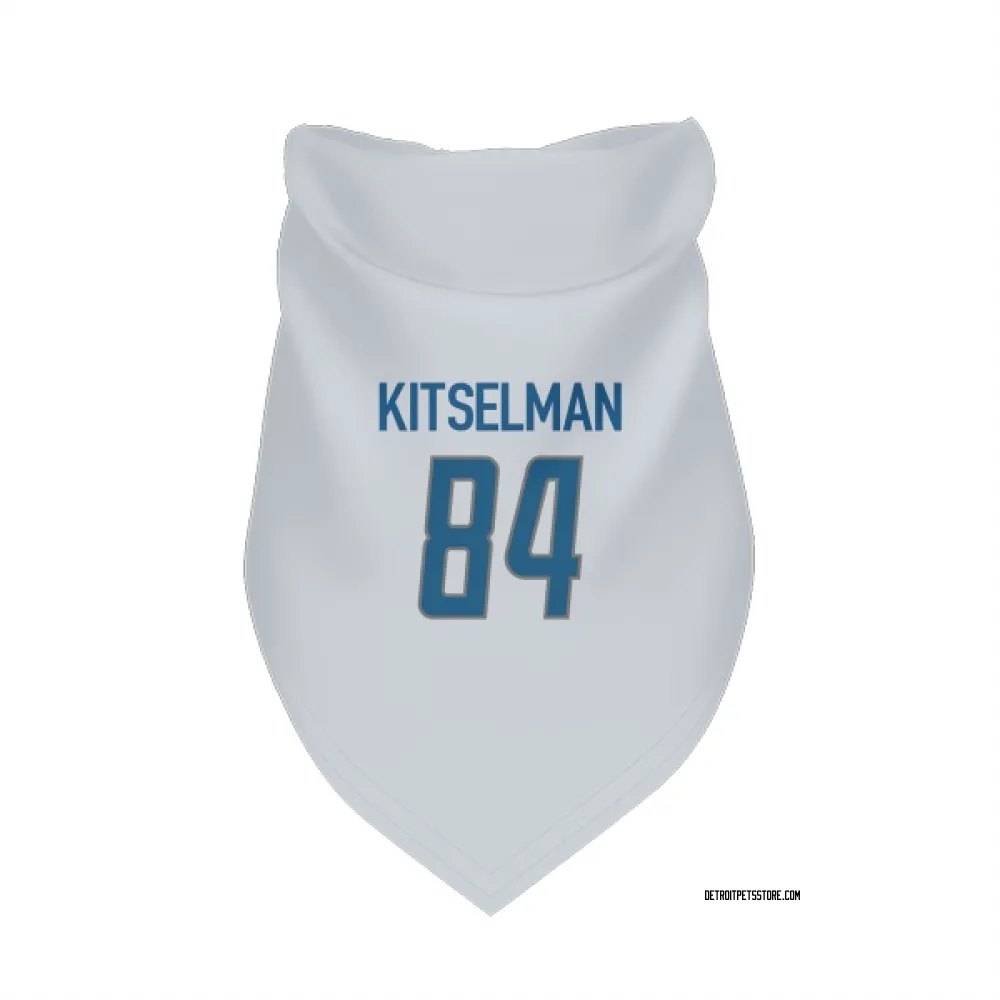 Detroit Lions Miles Kitselman White Pet Bandana for Dog & Cat