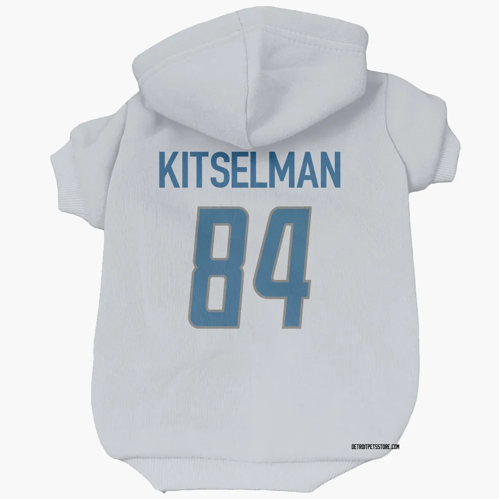 Detroit Lions Miles Kitselman White Pet Hoodie for Dog & Cat