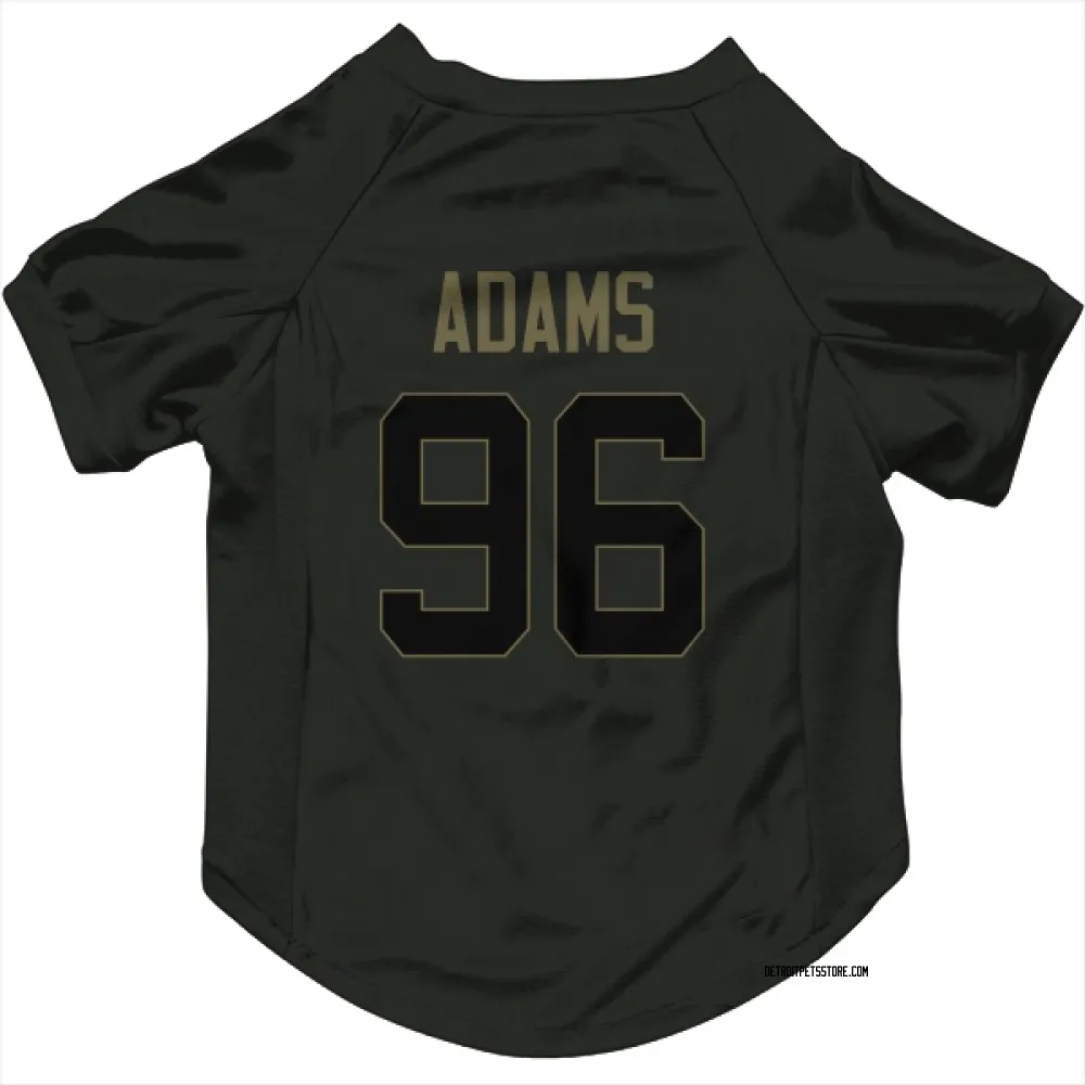 Detroit Lions Myles Adams Black Service Pet Jersey for Dog & Cat