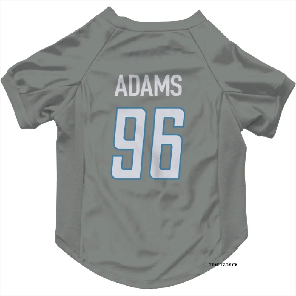 Detroit Lions Myles Adams Steel Pet Jersey for Dog & Cat