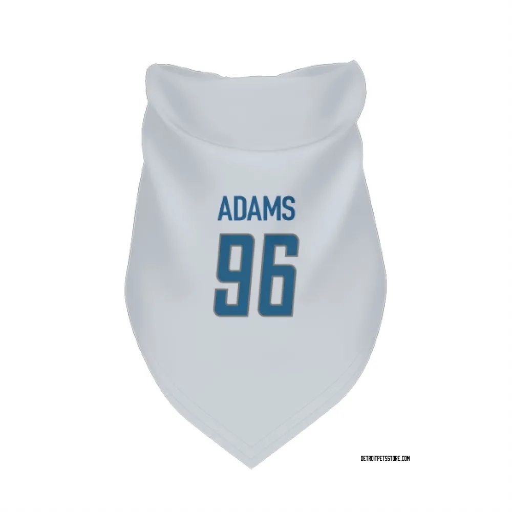 Detroit Lions Myles Adams White Pet Bandana for Dog & Cat