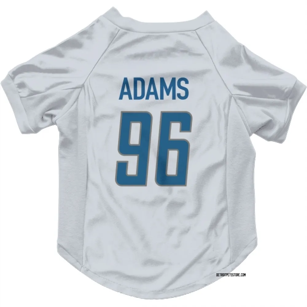Detroit Lions Myles Adams White Pet Jersey for Dog & Cat