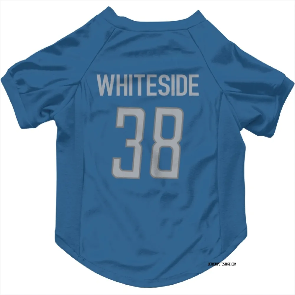 Detroit Lions Nick Whiteside Blue Pet Jersey for Dog & Cat