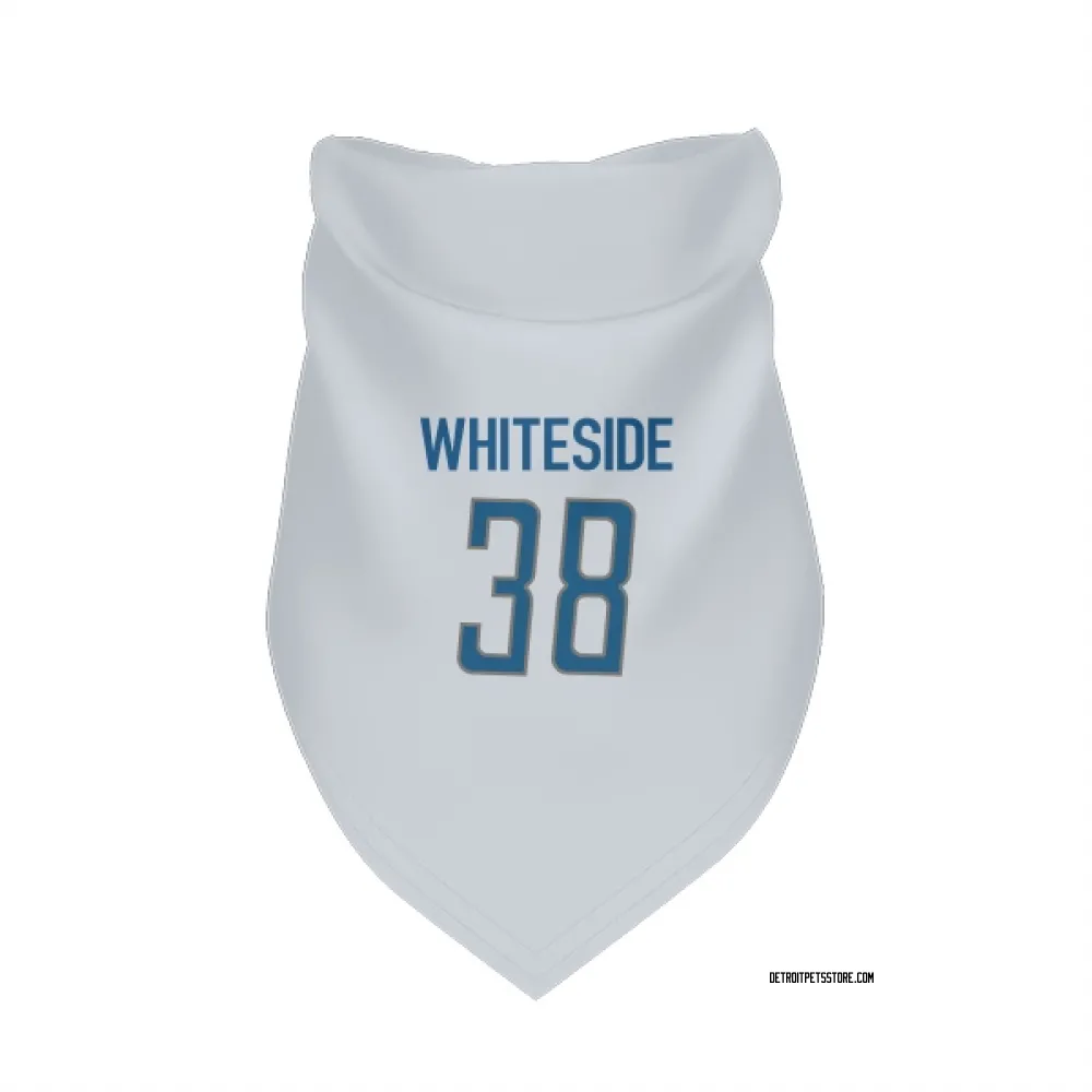 Detroit Lions Nick Whiteside White Pet Bandana for Dog & Cat