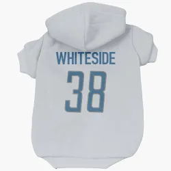 Detroit Lions Nick Whiteside White Pet Hoodie for Dog & Cat