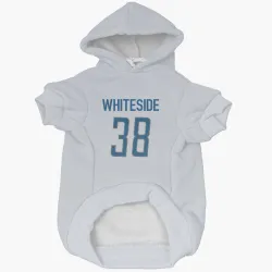 Detroit Lions Nick Whiteside White Pet Hoodie for Dog & Cat