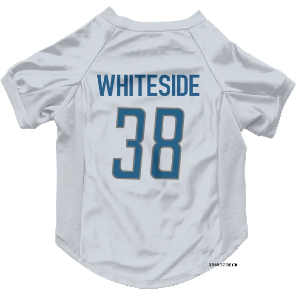 Detroit Lions Nick Whiteside White Pet Jersey for Dog & Cat