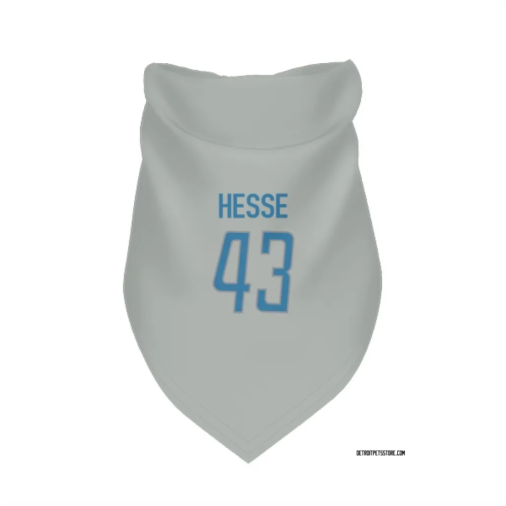 Detroit Lions Parker Hesse Silver Pet Bandana for Dog & Cat