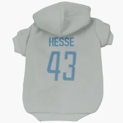 Detroit Lions Parker Hesse Silver Pet Hoodie for Dog & Cat