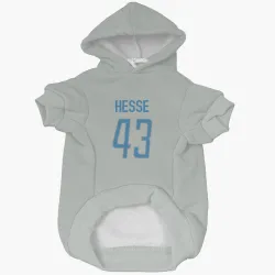 Detroit Lions Parker Hesse Silver Pet Hoodie for Dog & Cat