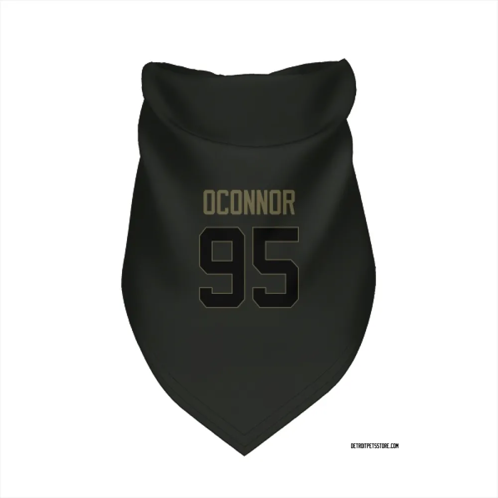 Detroit Lions Pat O'Connor Black Service Pet Bandana for Dog & Cat