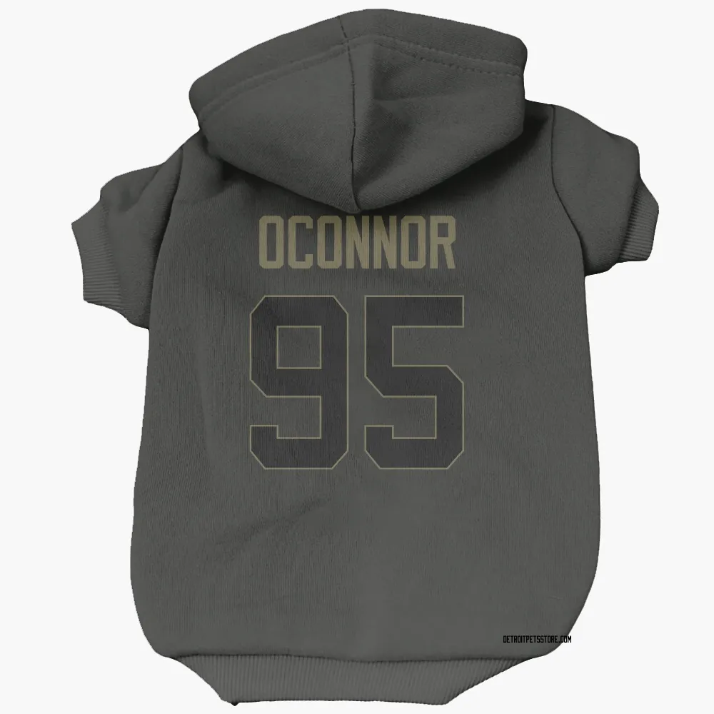 Detroit Lions Pat O'Connor Black Service Pet Hoodie for Dog & Cat