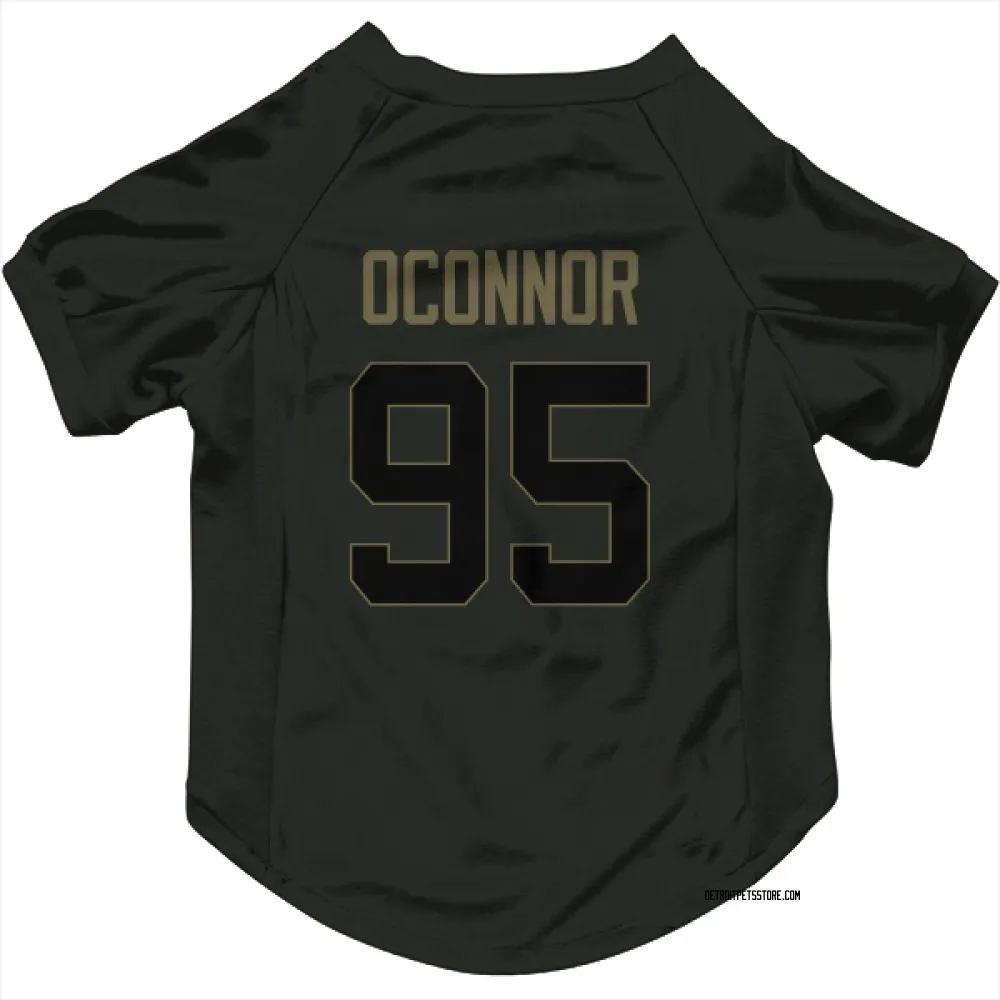 Detroit Lions Pat O'Connor Black Service Pet Jersey for Dog & Cat