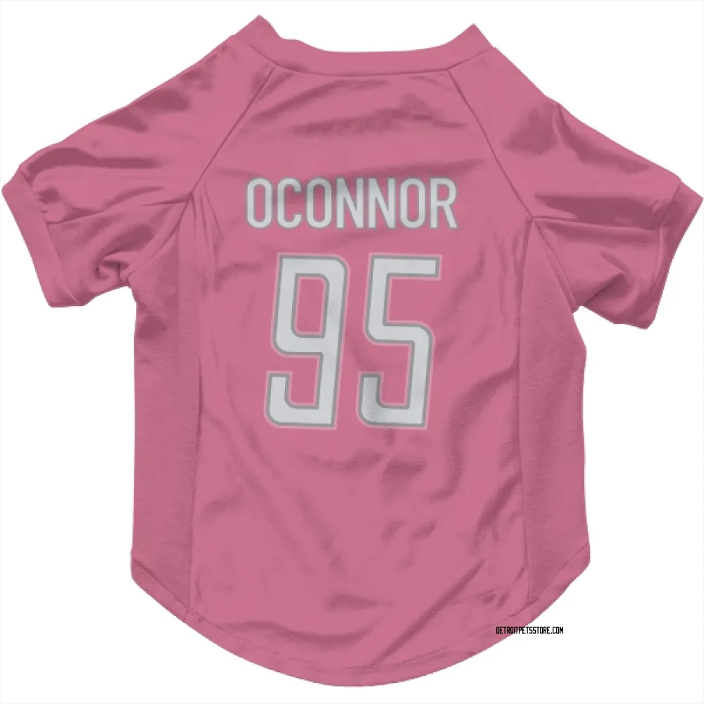 Detroit Lions Pat O'Connor Pink Pet Jersey for Dog & Cat