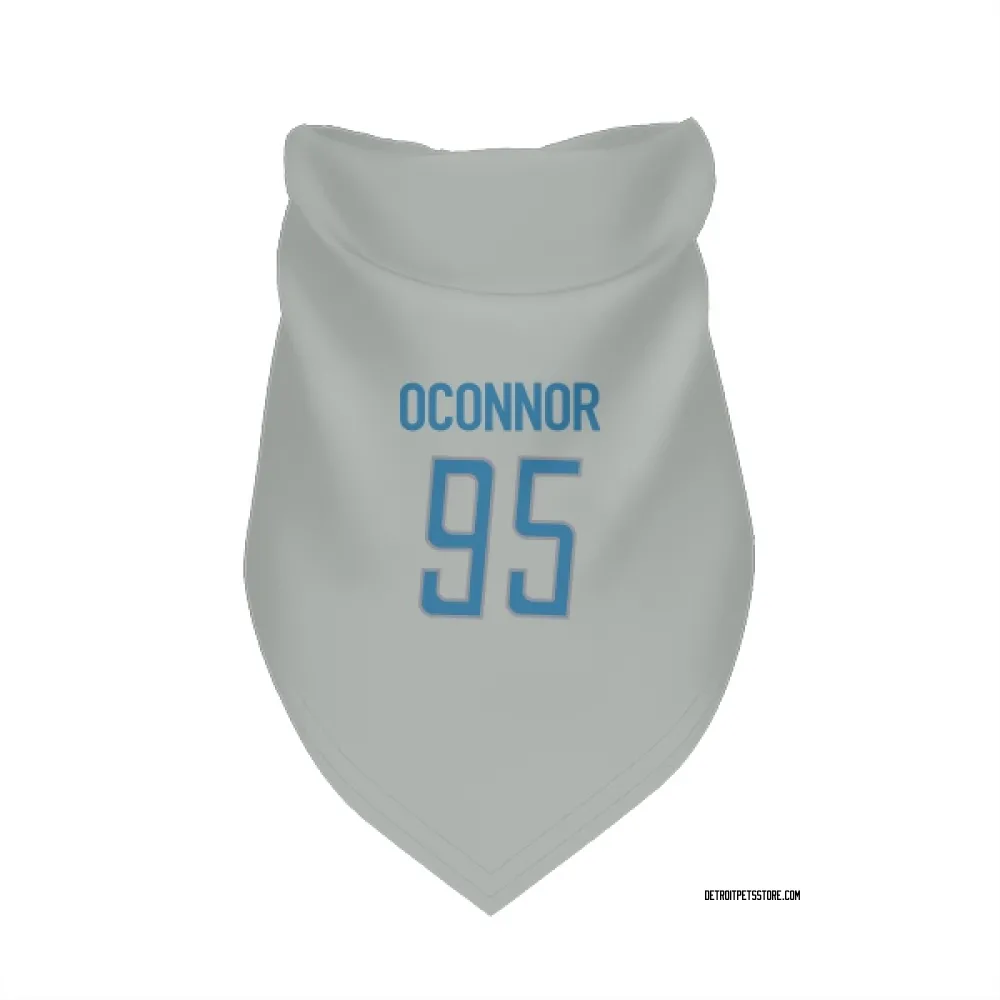 Detroit Lions Pat O'Connor Silver Pet Bandana for Dog & Cat