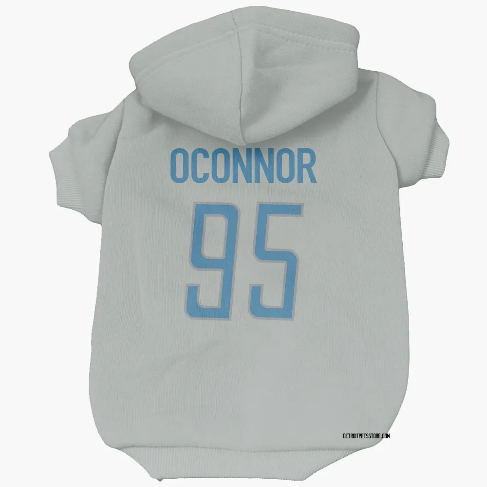 Detroit Lions Pat O'Connor Silver Pet Hoodie for Dog & Cat