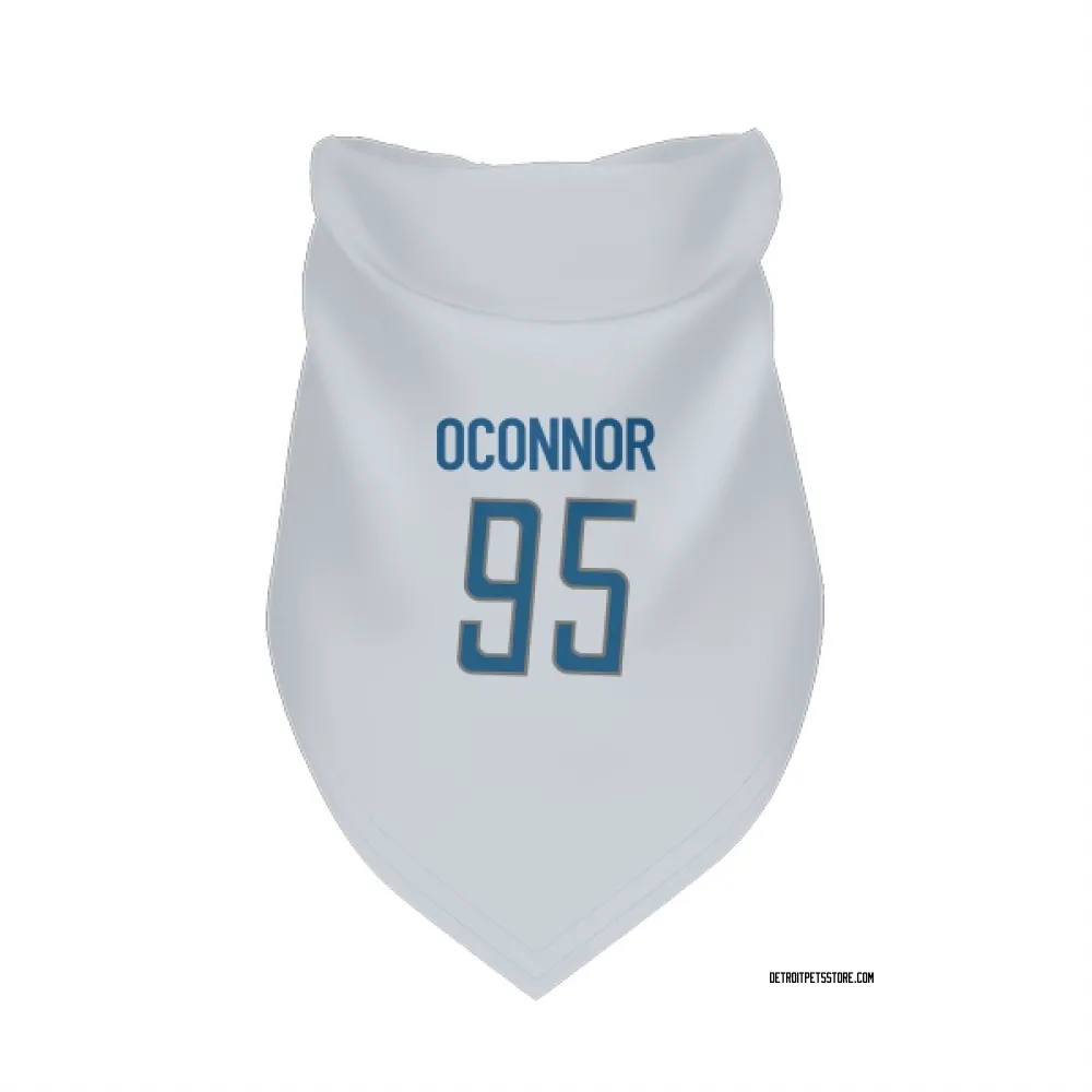 Detroit Lions Pat O'Connor White Pet Bandana for Dog & Cat