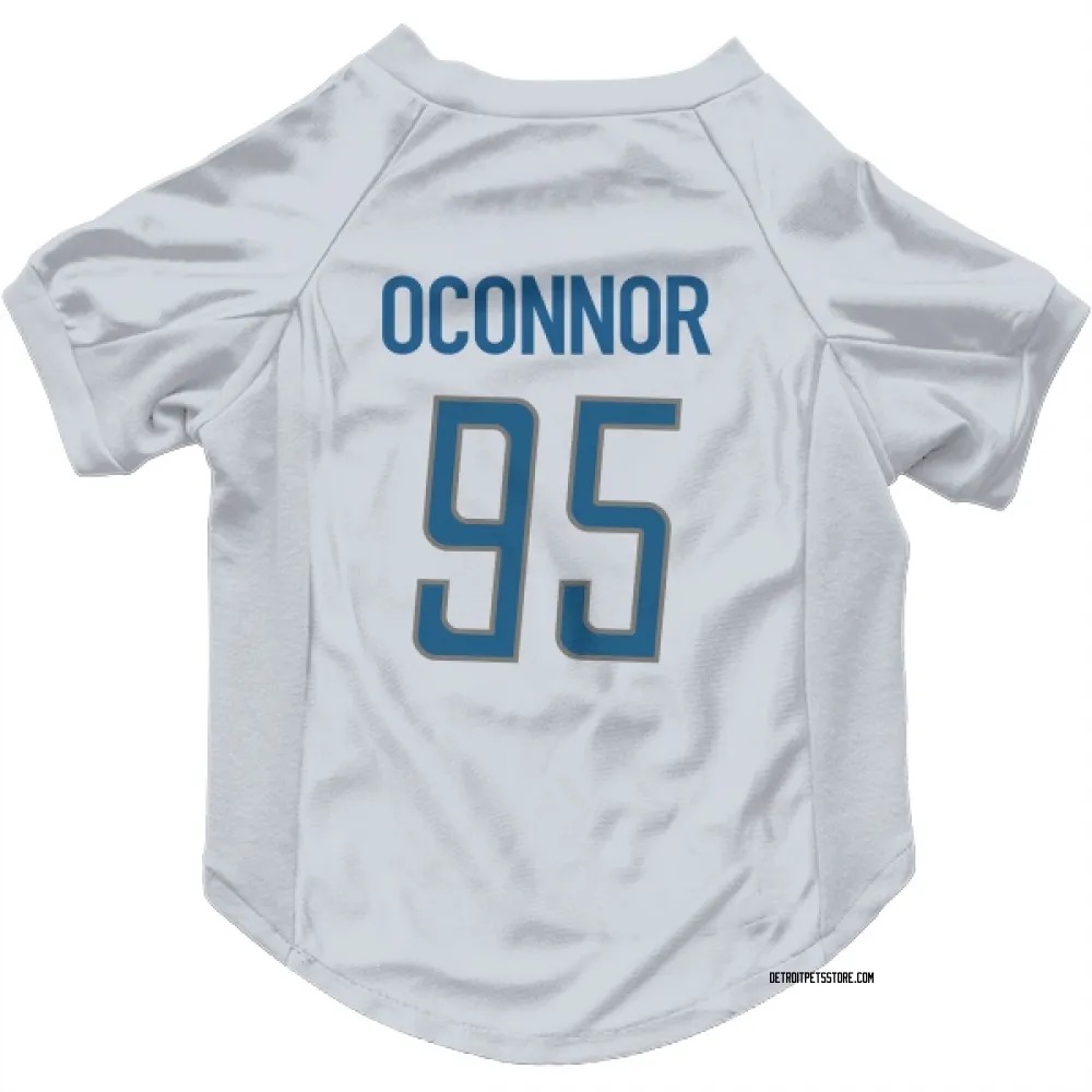 Detroit Lions Pat O'Connor White Pet Jersey for Dog & Cat