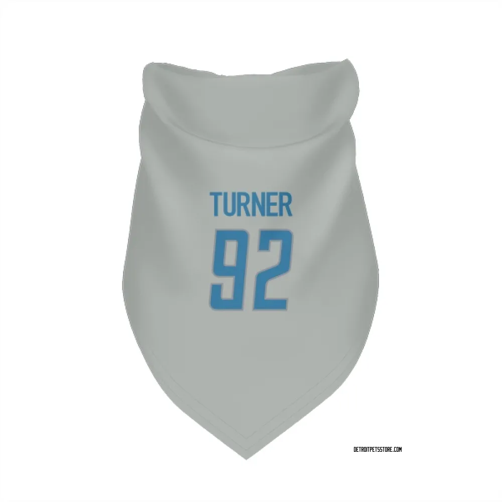 Detroit Lions Payton Turner Silver Pet Bandana for Dog & Cat