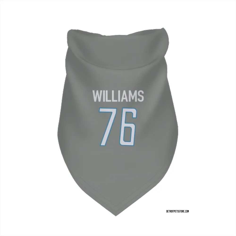 Detroit Lions Raequan Williams Steel Pet Bandana for Dog & Cat