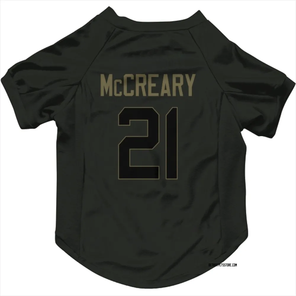 Detroit Lions Roger McCreary Black Service Pet Jersey for Dog & Cat