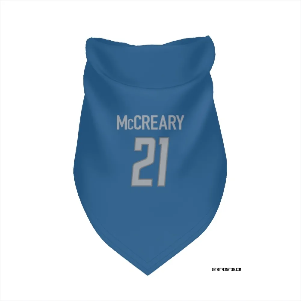 Detroit Lions Roger McCreary Blue Pet Bandana for Dog & Cat