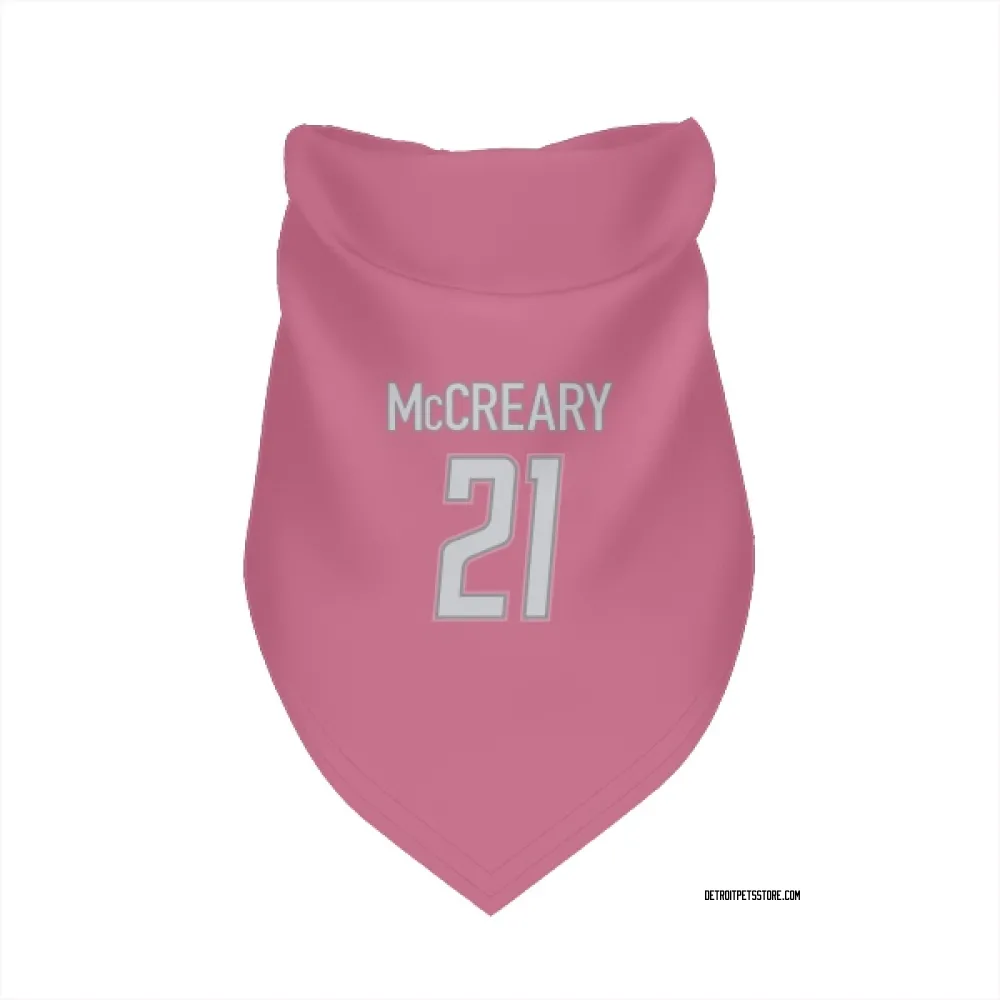 Detroit Lions Roger McCreary Pink Pet Bandana for Dog & Cat