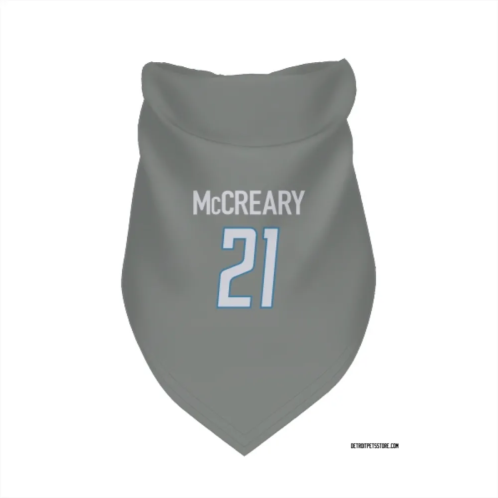 Detroit Lions Roger McCreary Steel Pet Bandana for Dog & Cat