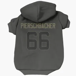 Detroit Lions Ross Pierschbacher Black Service Pet Hoodie for Dog & Cat