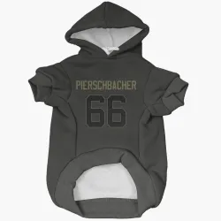 Detroit Lions Ross Pierschbacher Black Service Pet Hoodie for Dog & Cat