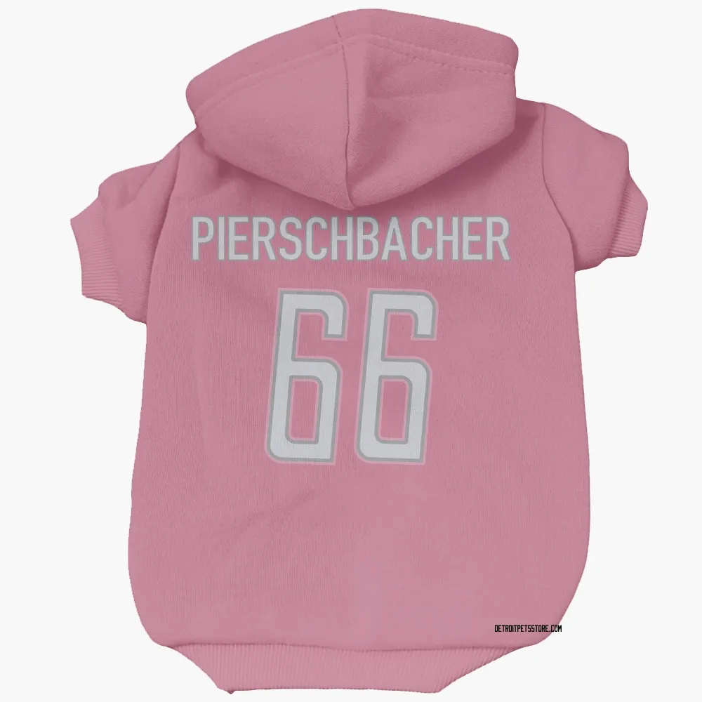 Detroit Lions Ross Pierschbacher Pink Pet Hoodie for Dog & Cat