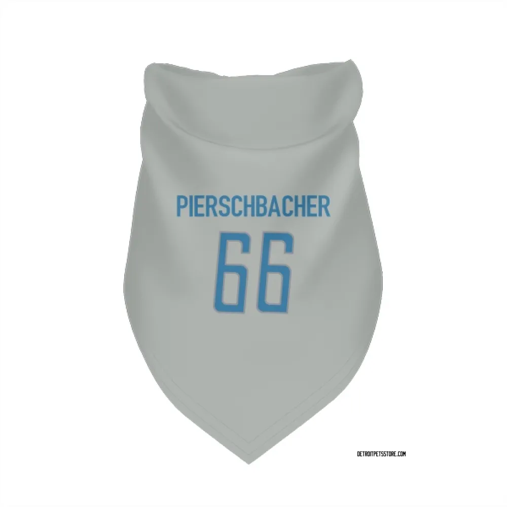 Detroit Lions Ross Pierschbacher Silver Pet Bandana for Dog & Cat