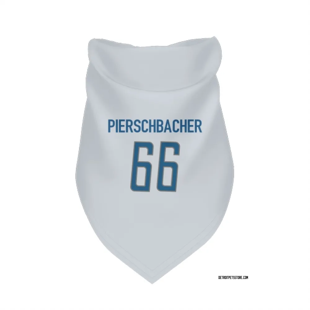 Detroit Lions Ross Pierschbacher White Pet Bandana for Dog & Cat