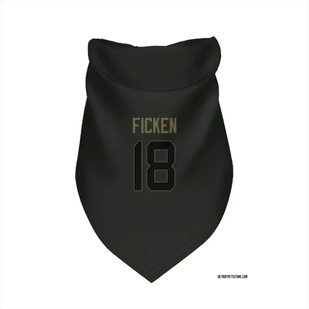 Detroit Lions Sam Ficken Black Service Pet Bandana for Dog & Cat