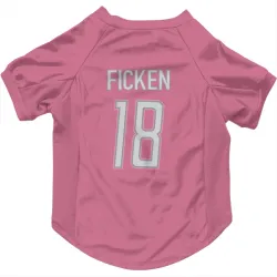 Detroit Lions Sam Ficken Pink Pet Jersey for Dog & Cat