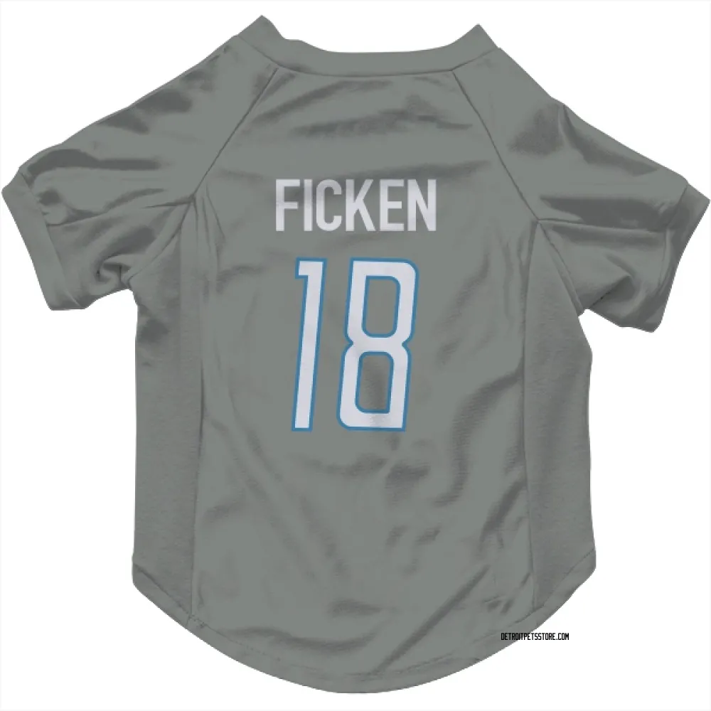 Detroit Lions Sam Ficken Steel Pet Jersey for Dog & Cat