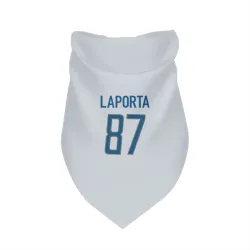 Detroit Lions Sam LaPorta White Pet Bandana for Dog & Cat