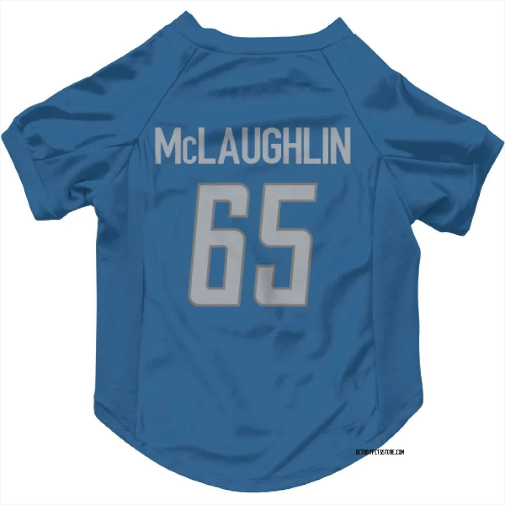 Detroit Lions Seth McLaughlin Blue Pet Jersey for Dog & Cat