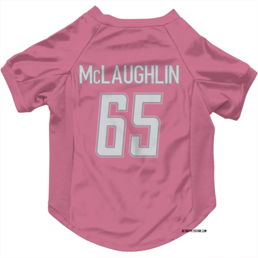 Detroit Lions Seth McLaughlin Pink Pet Jersey for Dog & Cat