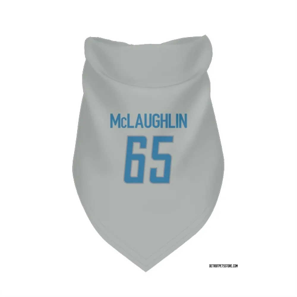 Detroit Lions Seth McLaughlin Silver Pet Bandana for Dog & Cat