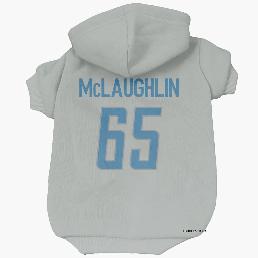 Detroit Lions Seth McLaughlin Silver Pet Hoodie for Dog & Cat