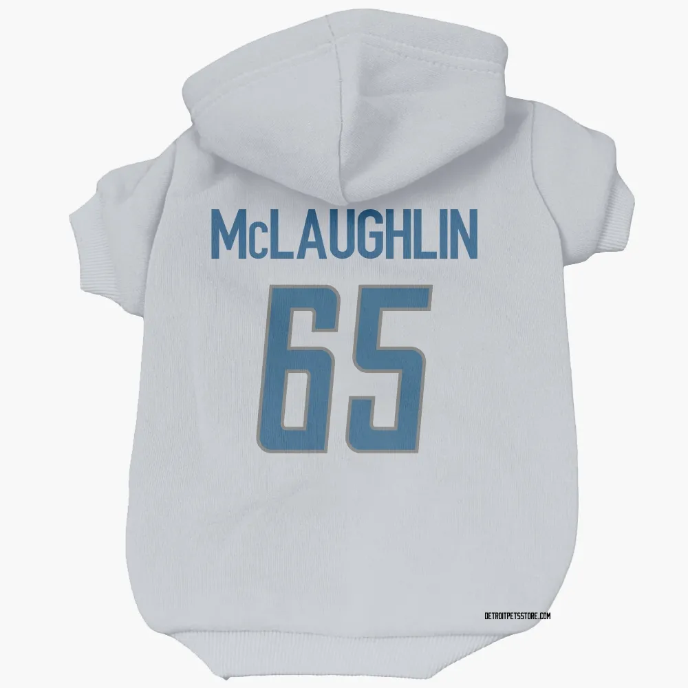 Detroit Lions Seth McLaughlin White Pet Hoodie for Dog & Cat