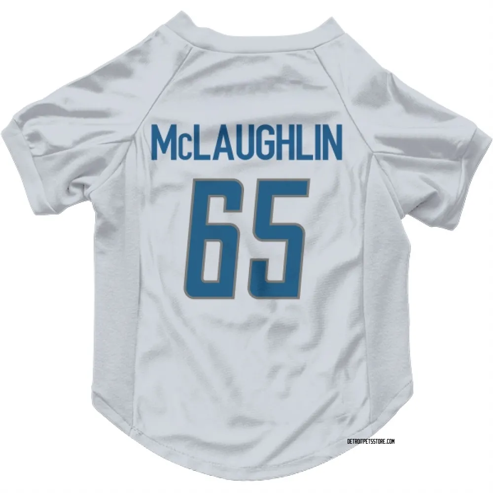 Detroit Lions Seth McLaughlin White Pet Jersey for Dog & Cat