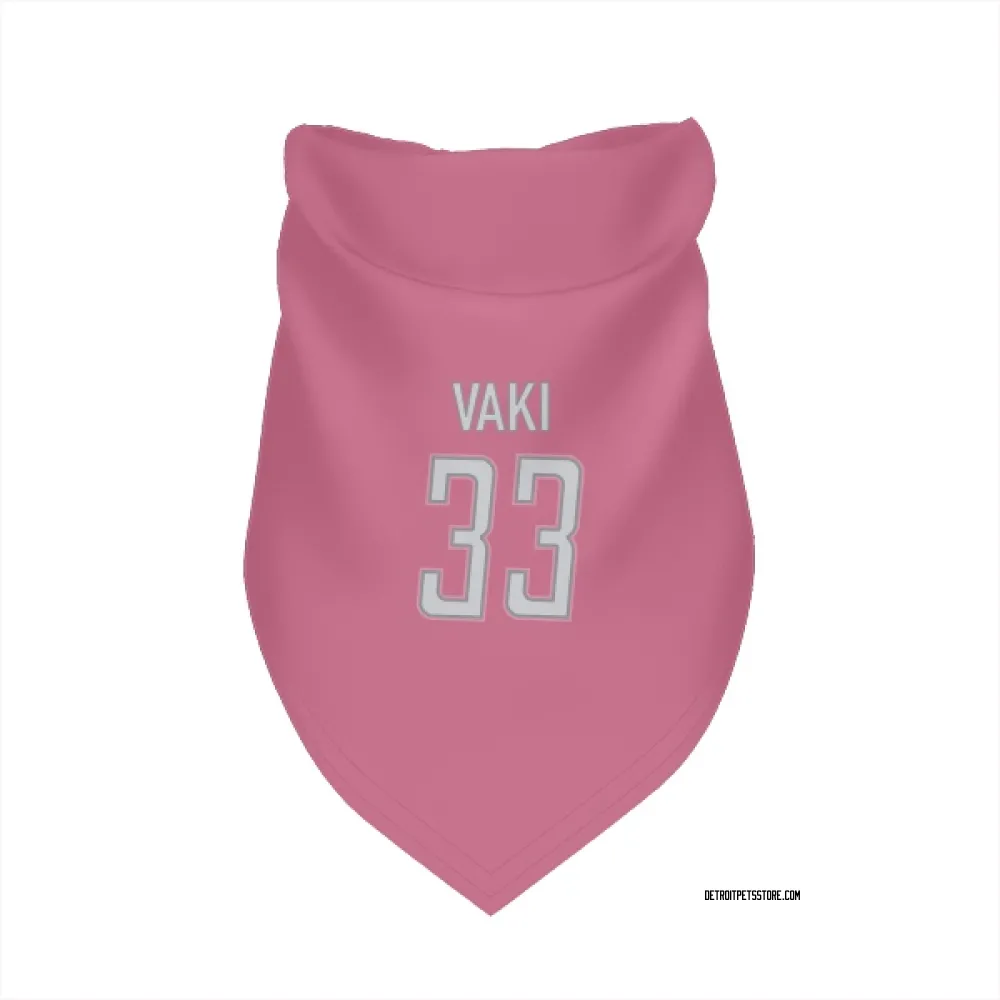 Detroit Lions Sione Vaki Pink Pet Bandana for Dog & Cat