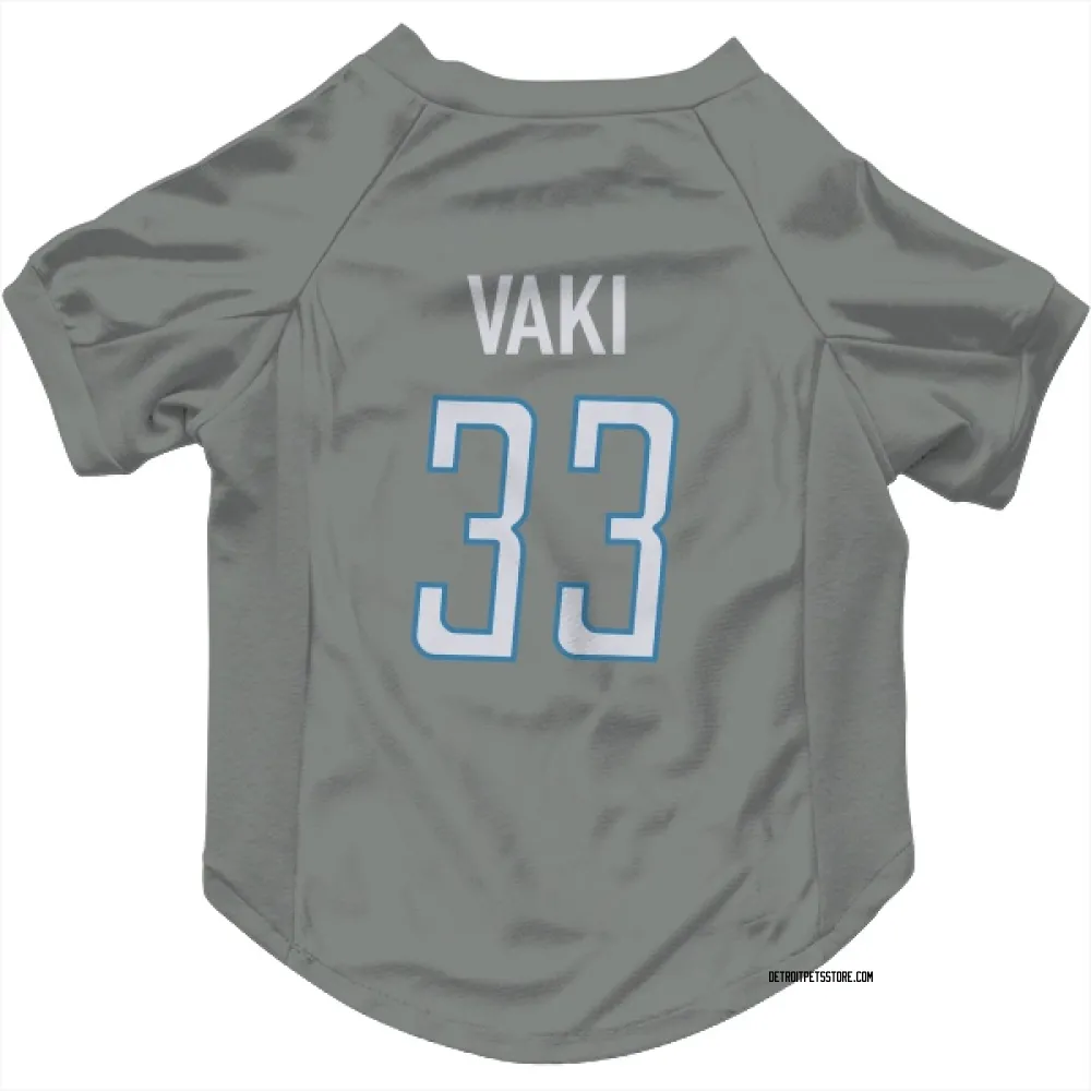 Detroit Lions Sione Vaki Steel Pet Jersey for Dog & Cat