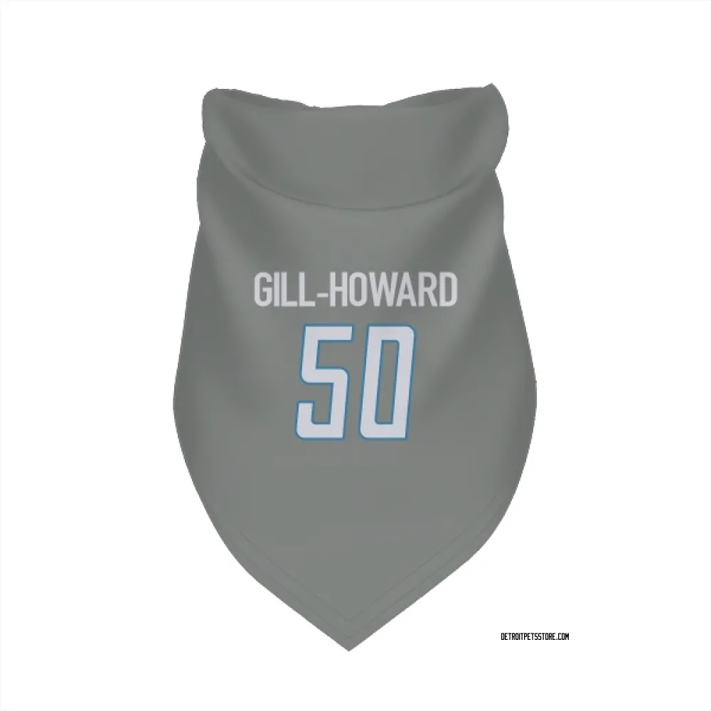 Detroit Lions Skyler Gill-Howard Steel Pet Bandana for Dog & Cat