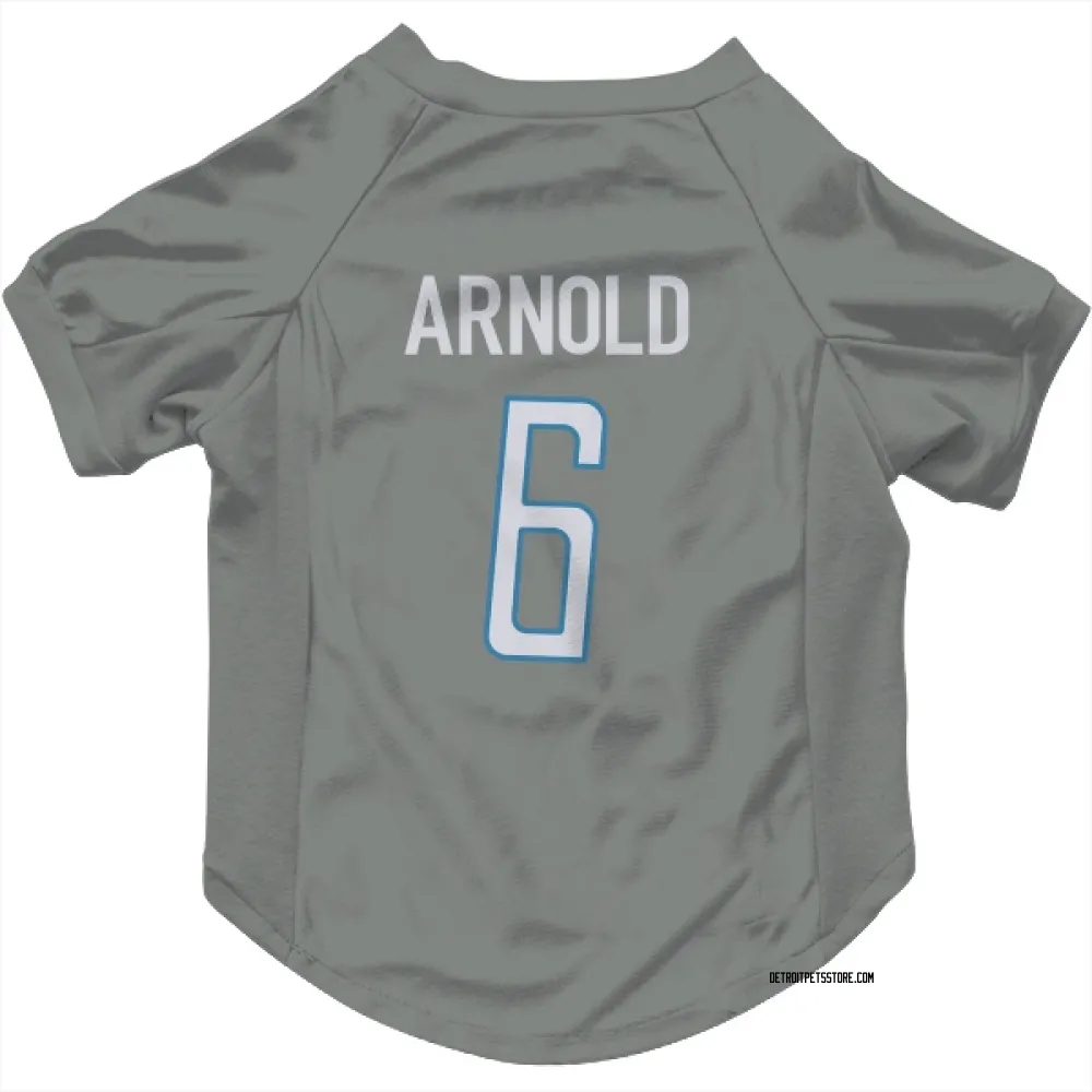 Detroit Lions Terrion Arnold Steel Pet Jersey for Dog & Cat